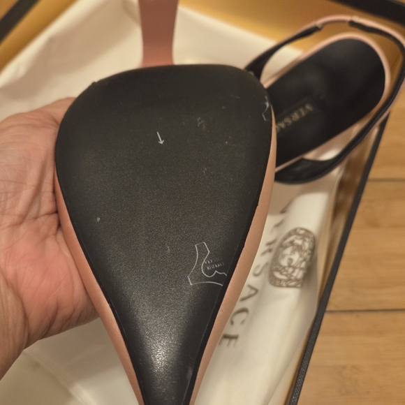 Versace Pink Embellished Medusa Women's Shoes - Brand NEW - Picture 9 of 13